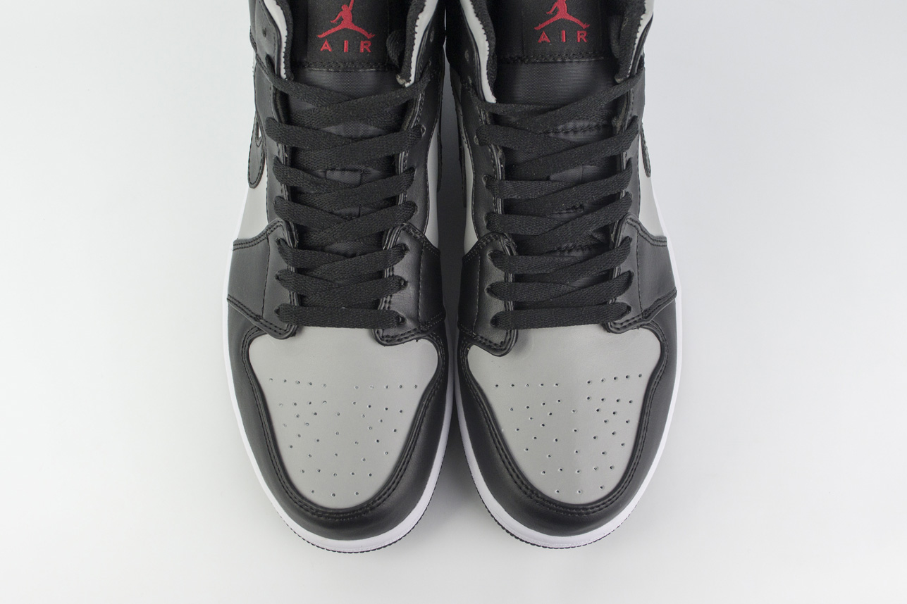 Кроссовки Nike Air Jordan 1 Black / Grey / Red Кроссовки Nike Air Jordan 1 Black / Grey / Red