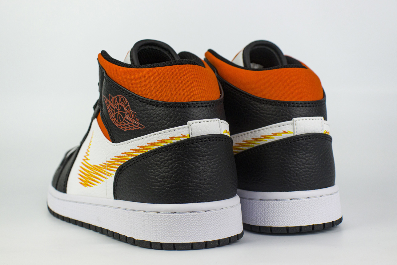 Кроссовки Nike Air Jordan 1 Zig Zag Black / Orange Кроссовки Nike Air Jordan 1 Zig Zag Black / Orange