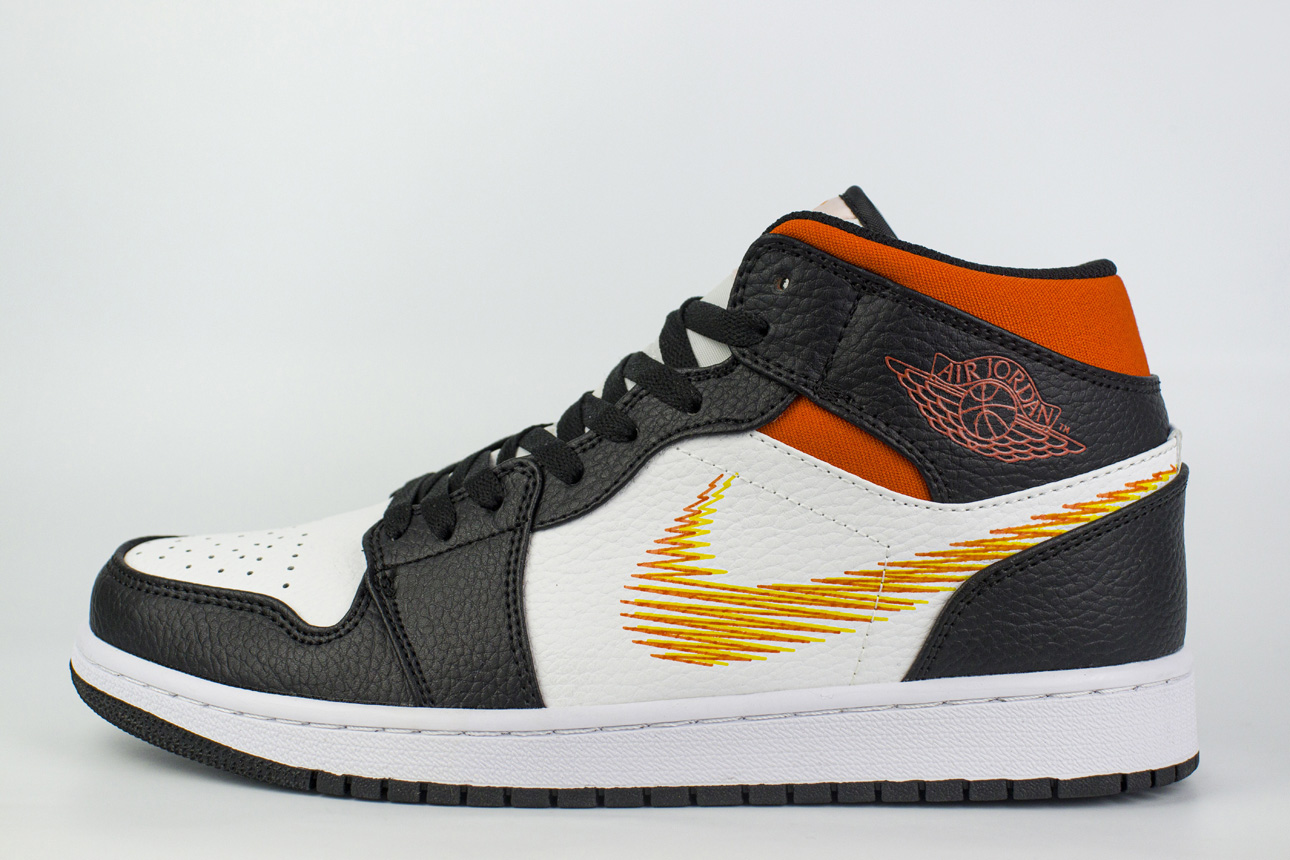 Кроссовки Nike Air Jordan 1 Zig Zag Black / Orange Кроссовки Nike Air Jordan 1 Zig Zag Black / Orange