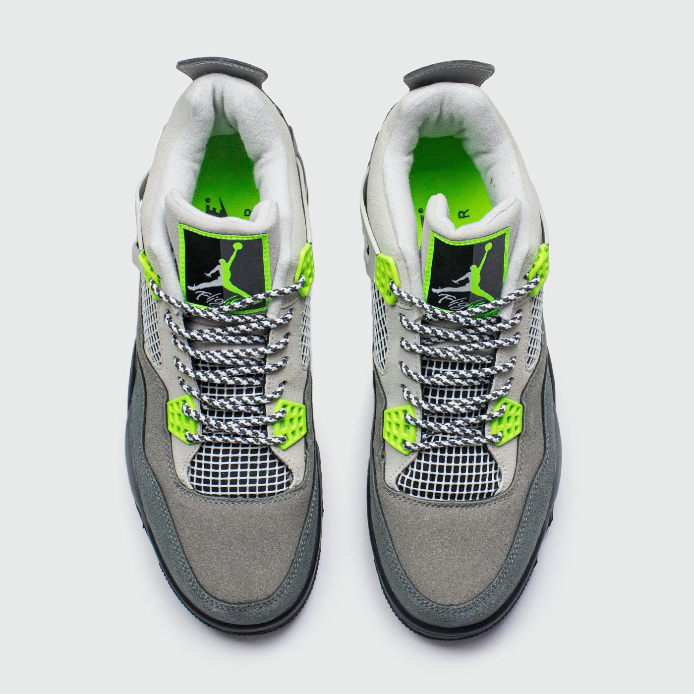 Кроссовки Nike Air Jordan 4 Retro Cool Grey / Volt Кроссовки Nike Air Jordan 4 Retro Cool Grey / Volt