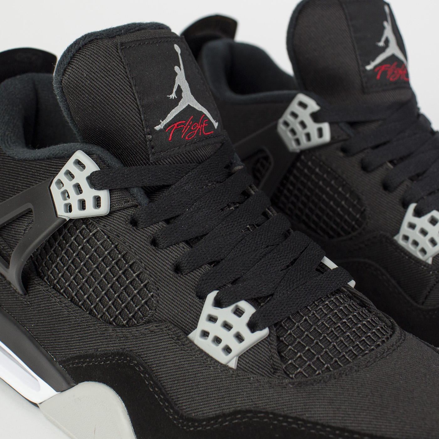 Кроссовки Nike Air Jordan 4 Black Canvas Qual. Кроссовки Nike Air Jordan 4 Black Canvas Qual.