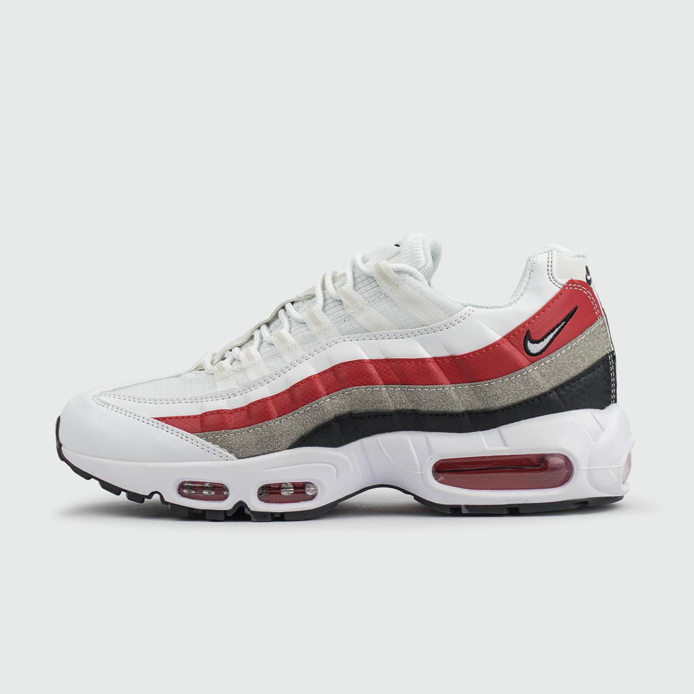 Кроссовки Nike Air Max 95 White / Grey / Red Кроссовки Nike Air Max 95 White / Grey / Red