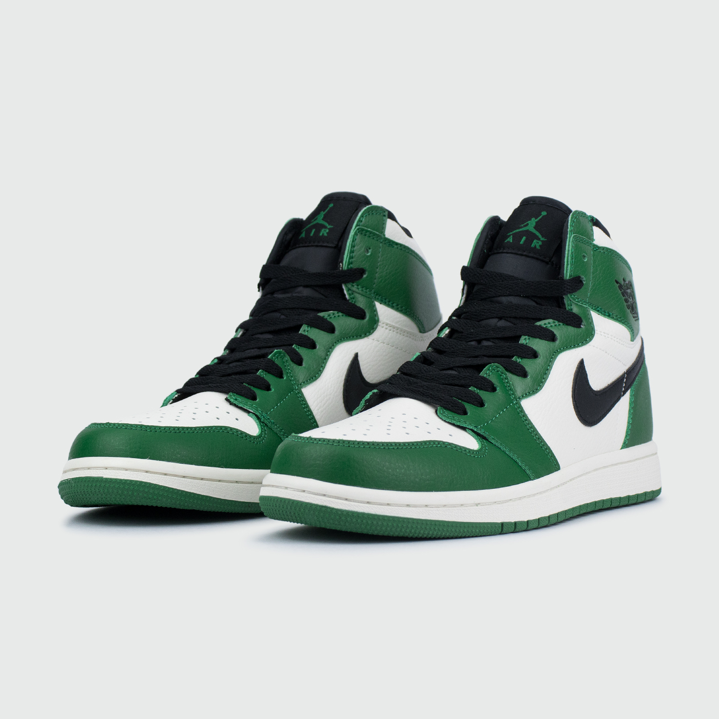 Кроссовки Nike Air Jordan 1 White / Green with Fur Кроссовки Nike Air Jordan 1 White / Green with Fur
