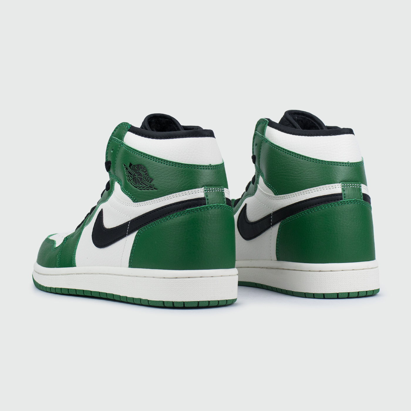 Кроссовки Nike Air Jordan 1 White / Green with Fur Кроссовки Nike Air Jordan 1 White / Green with Fur