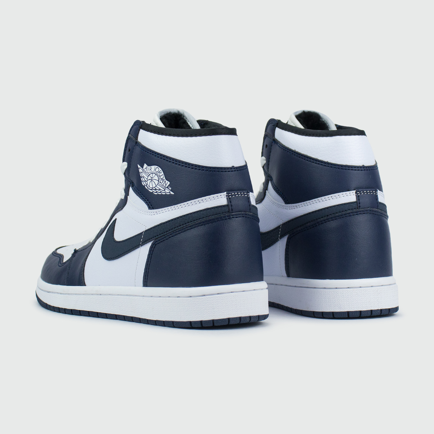 Кроссовки Nike Air Jordan 1 White / D.Blue with Fur Кроссовки Nike Air Jordan 1 White / D.Blue with Fur