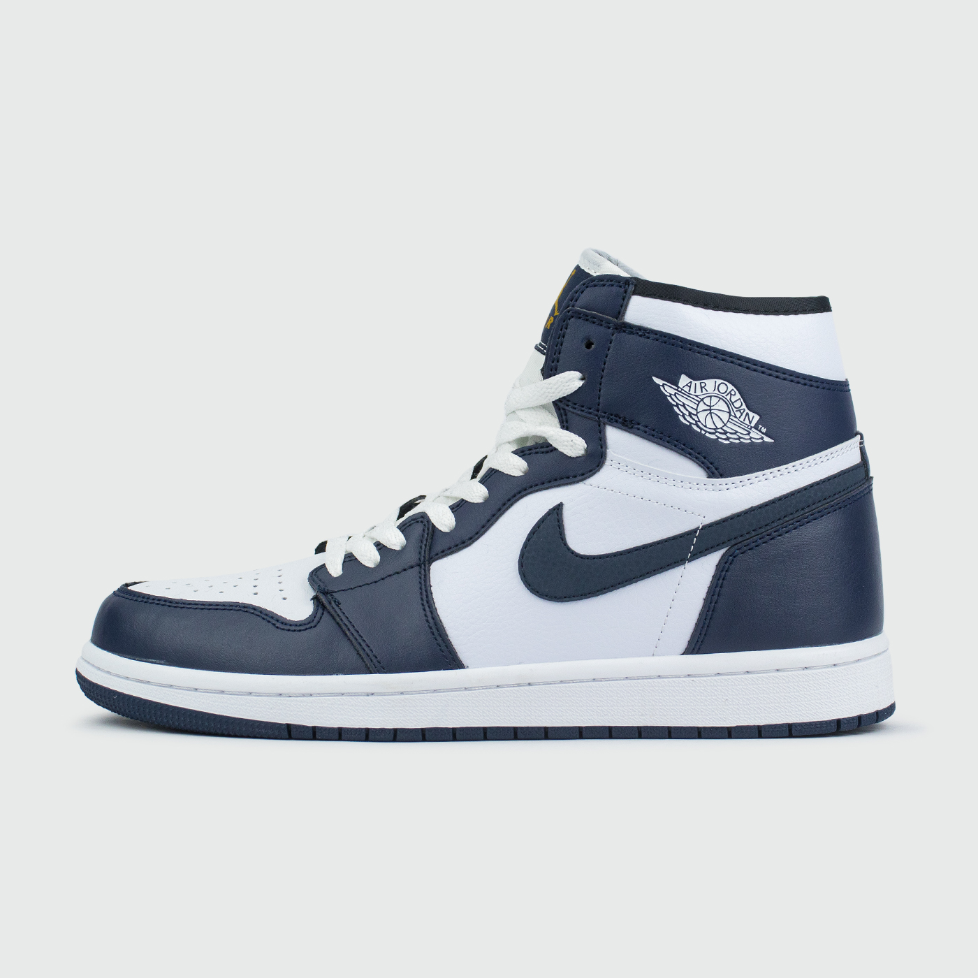 Кроссовки Nike Air Jordan 1 White / D.Blue with Fur Кроссовки Nike Air Jordan 1 White / D.Blue with Fur
