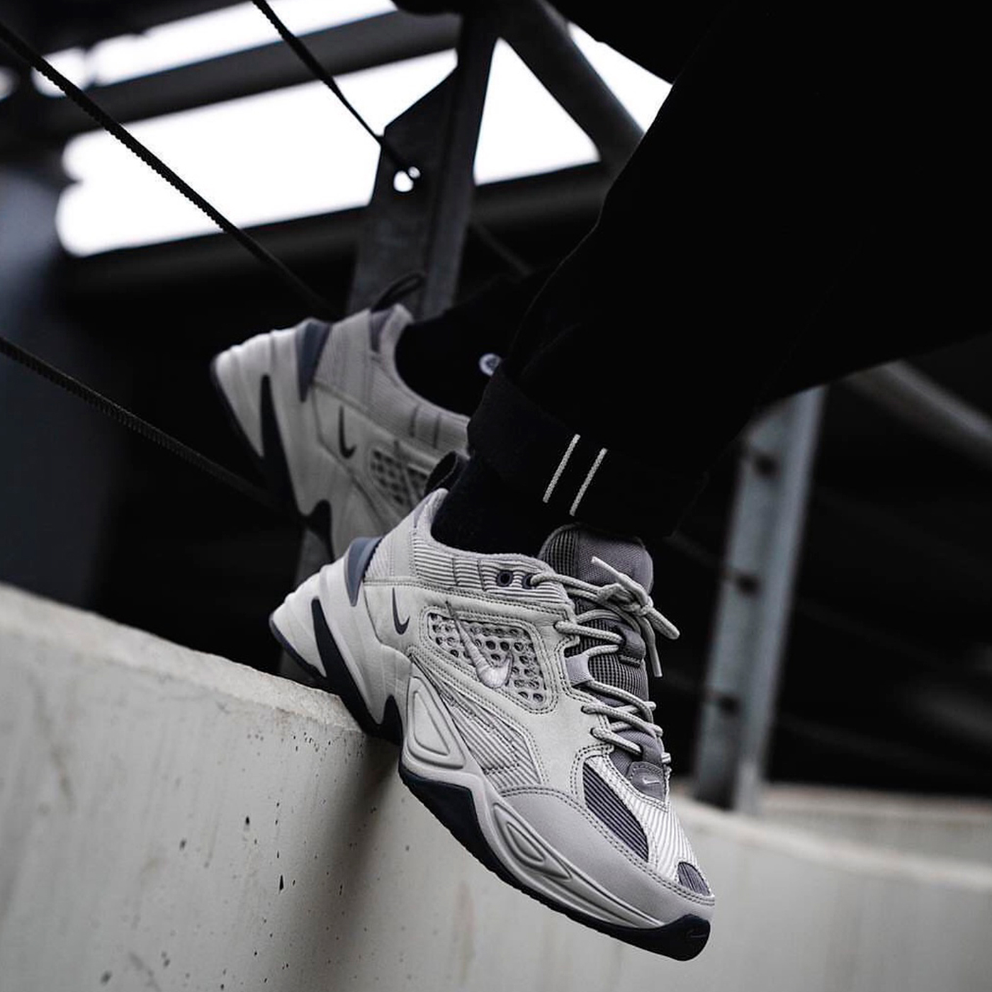 Кроссовки Nike M2K Tekno Grey / Black Кроссовки Nike M2K Tekno Grey / Black