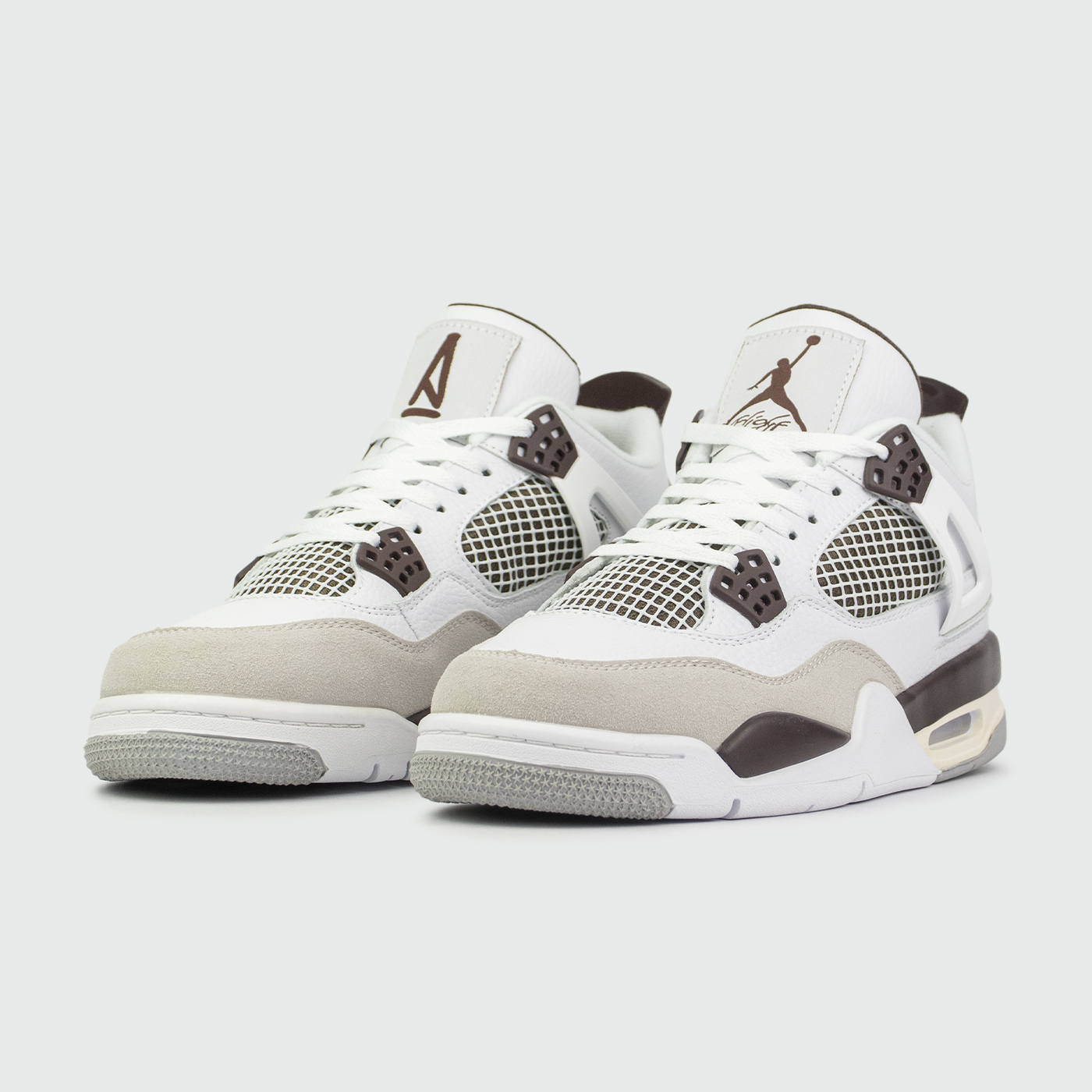 Кроссовки Nike Air Jordan 4 x A Ma Maniere Qual. White / Brown