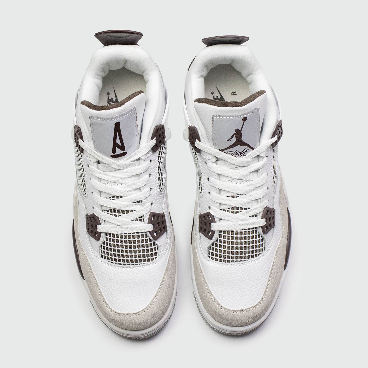Кроссовки Nike Air Jordan 4 x A Ma Maniere Qual. White / Brown