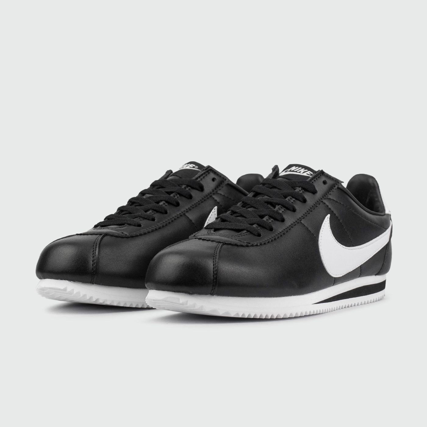 Кроссовки Nike Cortez Classic Leather Black White Кроссовки Nike Cortez Classic Leather Black White