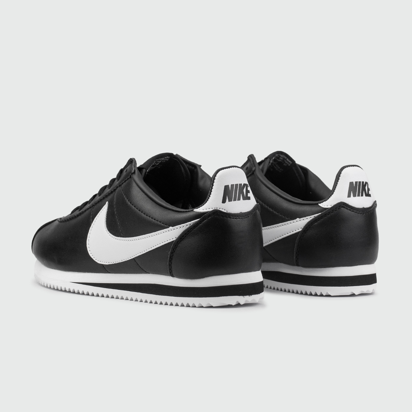 Кроссовки Nike Cortez Classic Leather Black White Кроссовки Nike Cortez Classic Leather Black White