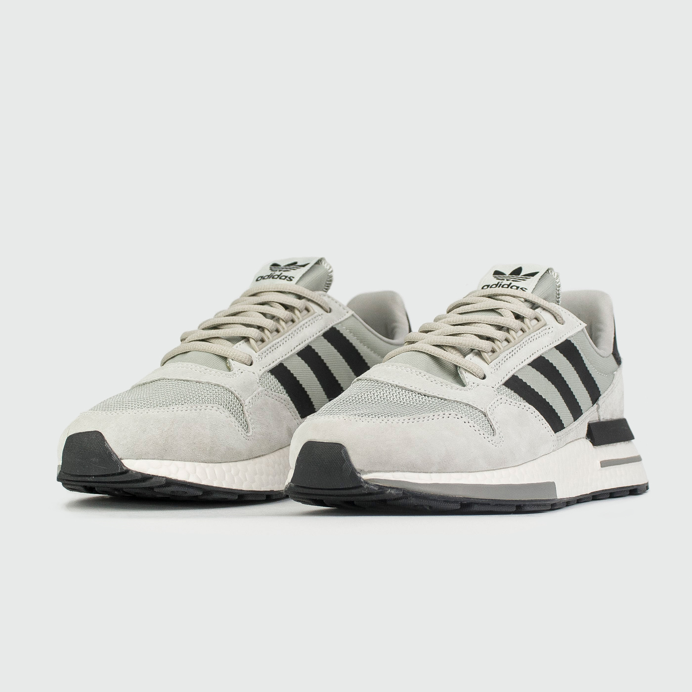 Кроссовки Adidas ZX 500 Boost Wmns Grey / Black Str./ White Кроссовки Adidas ZX 500 Boost Wmns Grey / Black Str./ White