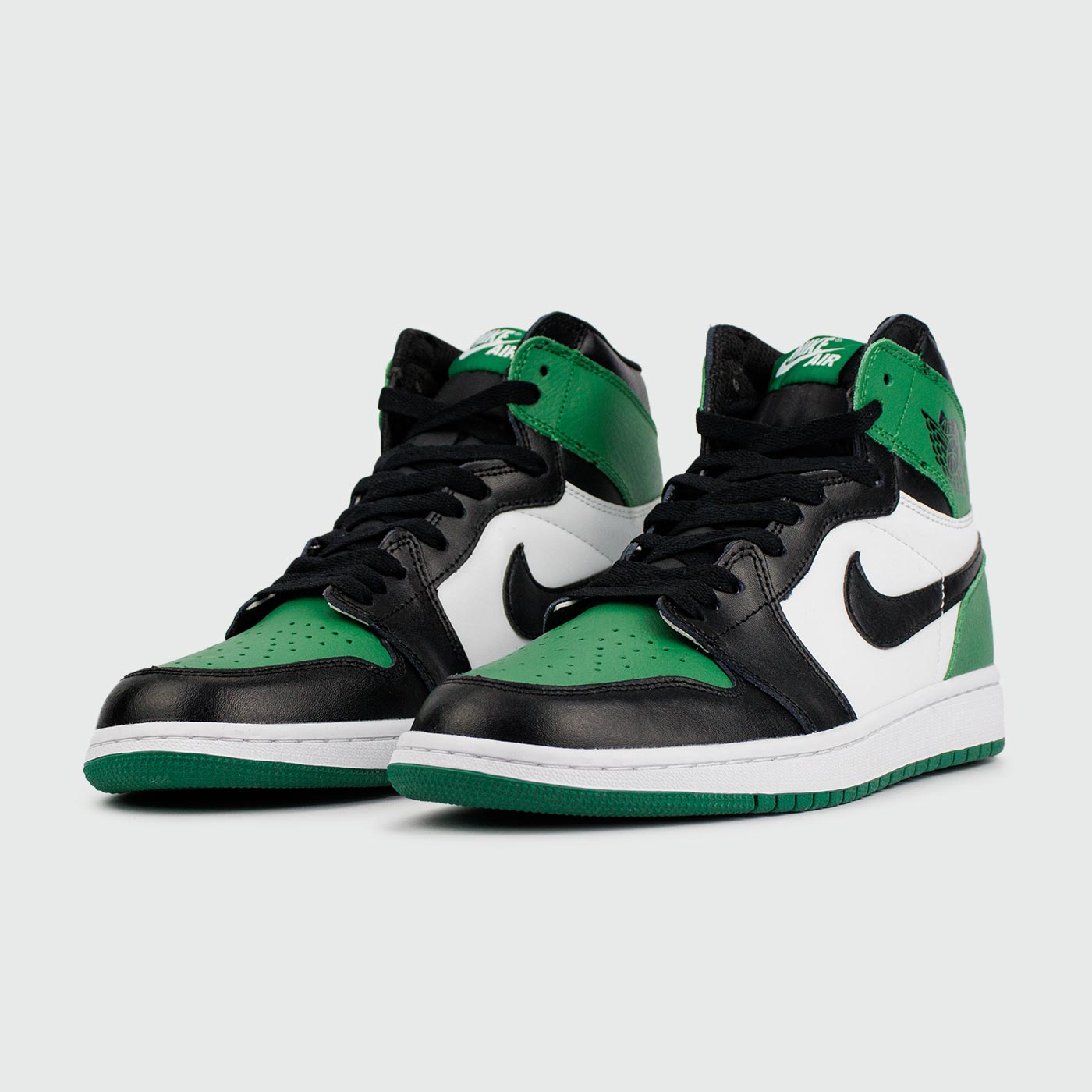 Кроссовки Air Jordan 1 High Green Black / White Кроссовки Air Jordan 1 High Green Black / White