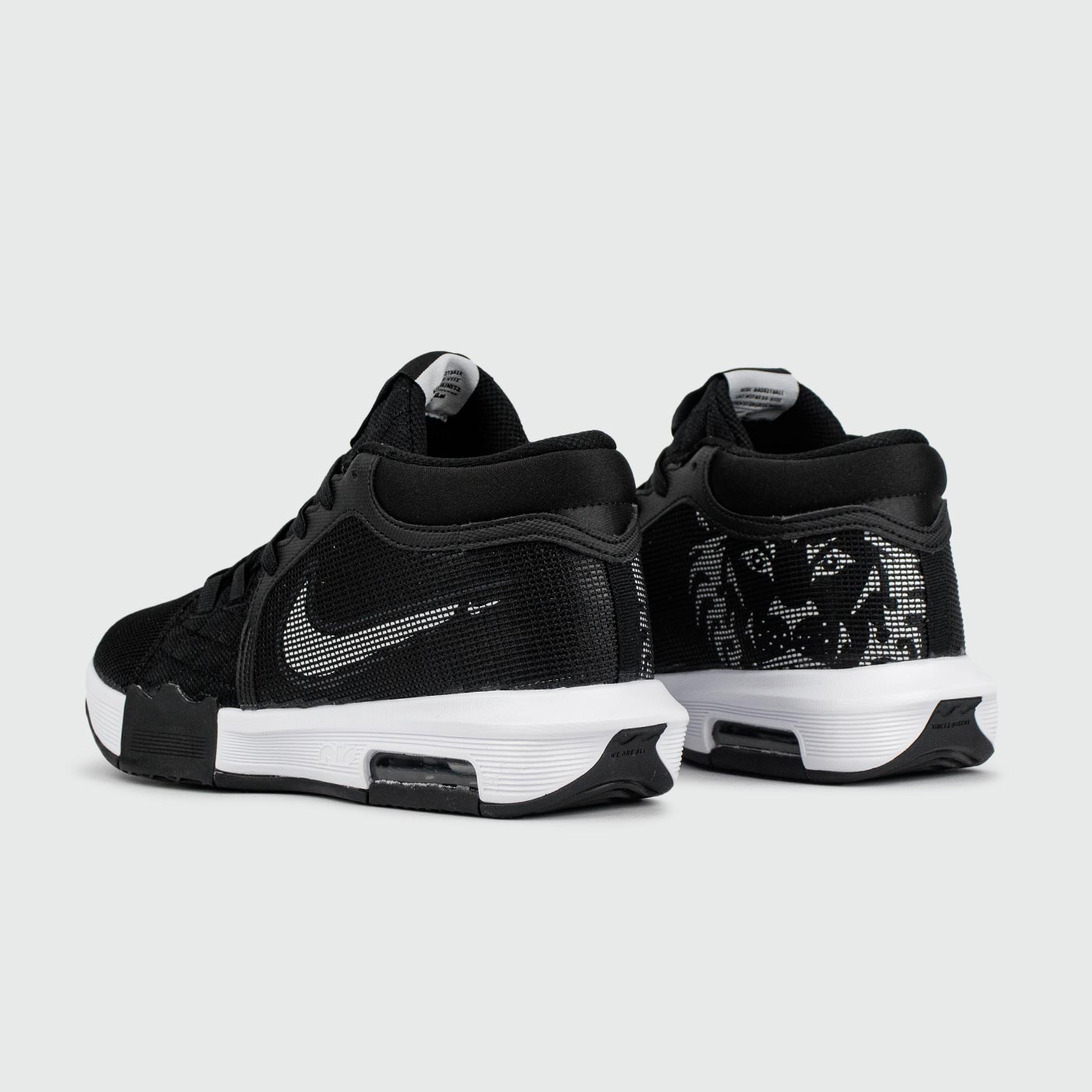 Кроссовки Nike LeBron Witness 8 Black White Кроссовки Nike LeBron Witness 8 Black White