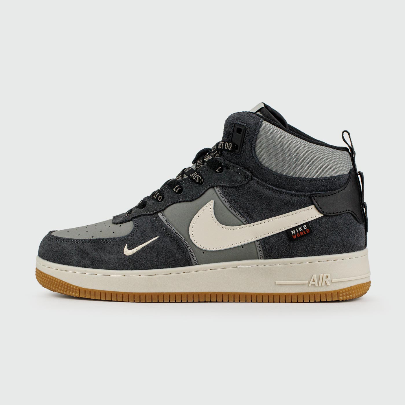 Кроссовки Nike Air Force 1 Mid Blue / L.Grey with Fur Кроссовки Nike Air Force 1 Mid Blue / L.Grey with Fur