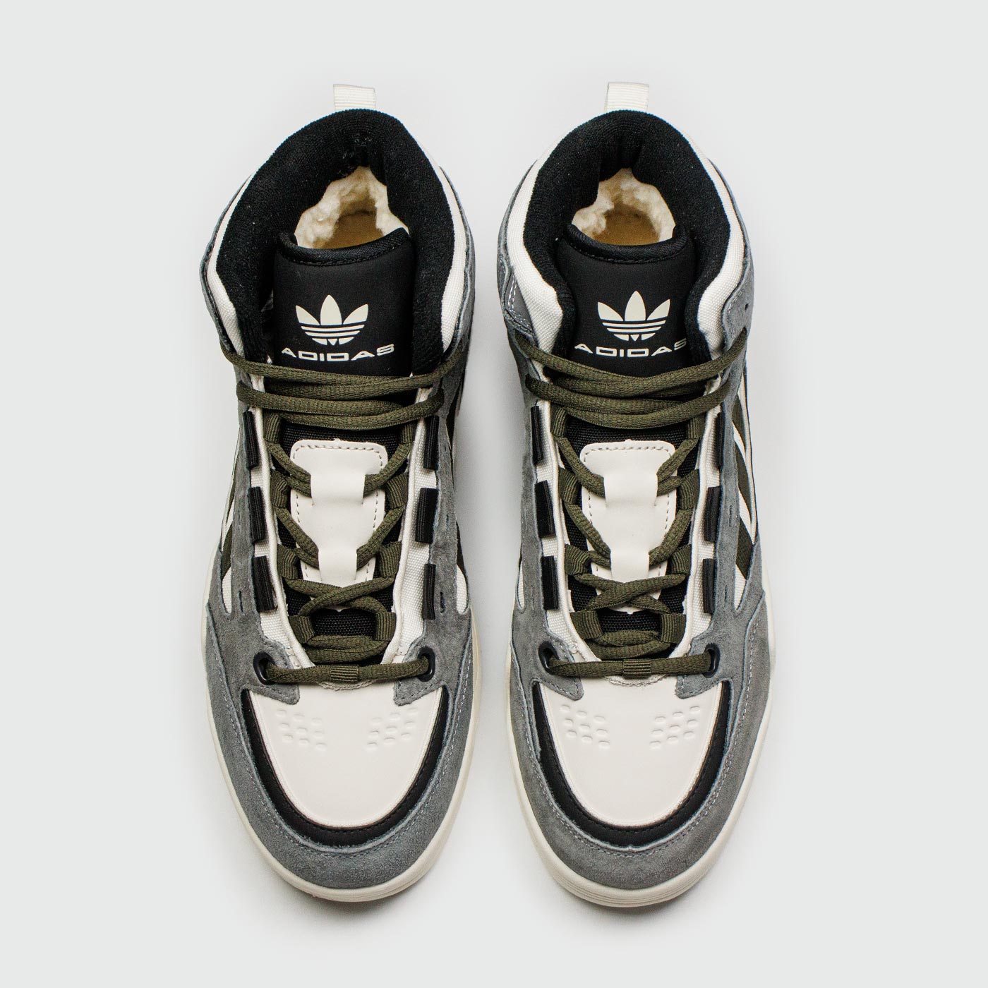 Кроссовки Adidas ADI2000 Mid Grey White with Fur