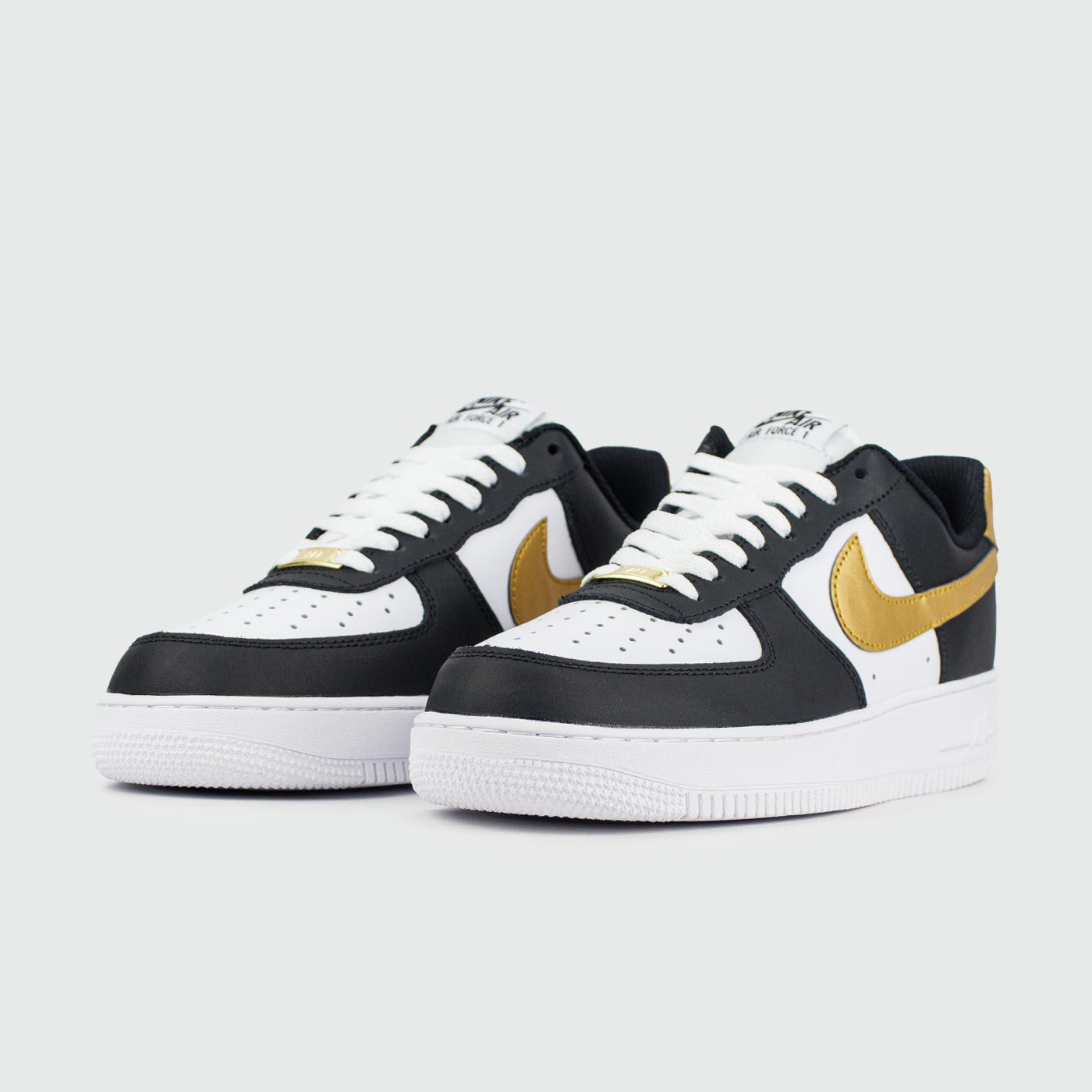 Кроссовки Nike Air Force 1 Low White Black Gold Кроссовки Nike Air Force 1 Low White Black Gold