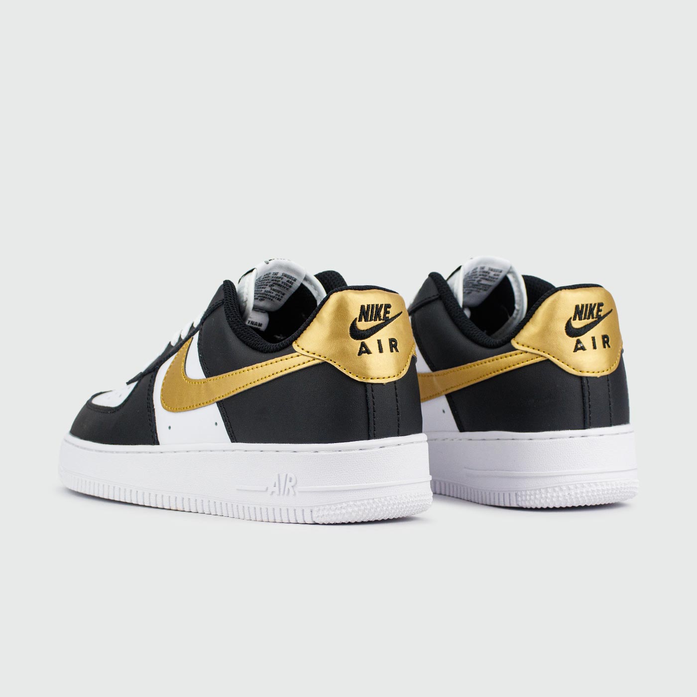 Кроссовки Nike Air Force 1 Low White Black Gold Кроссовки Nike Air Force 1 Low White Black Gold