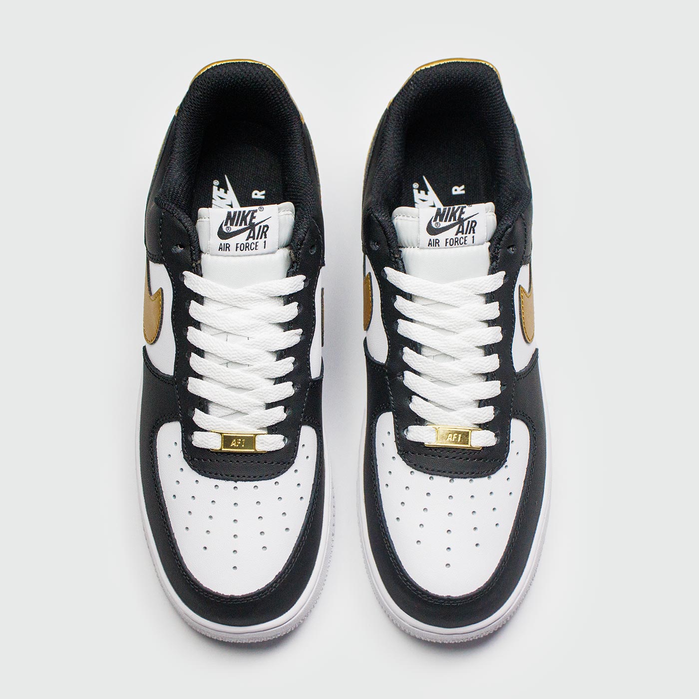Кроссовки Nike Air Force 1 Low White Black Gold Кроссовки Nike Air Force 1 Low White Black Gold