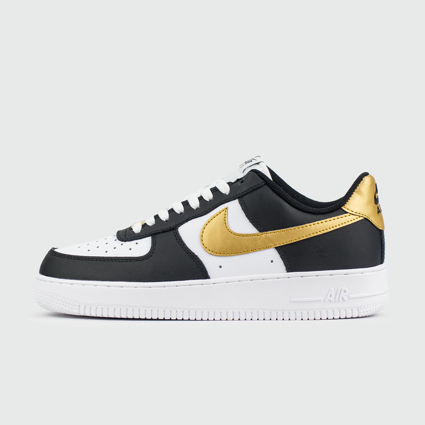 Кроссовки Nike Air Force 1 Low White Black Gold Кроссовки Nike Air Force 1 Low White Black Gold