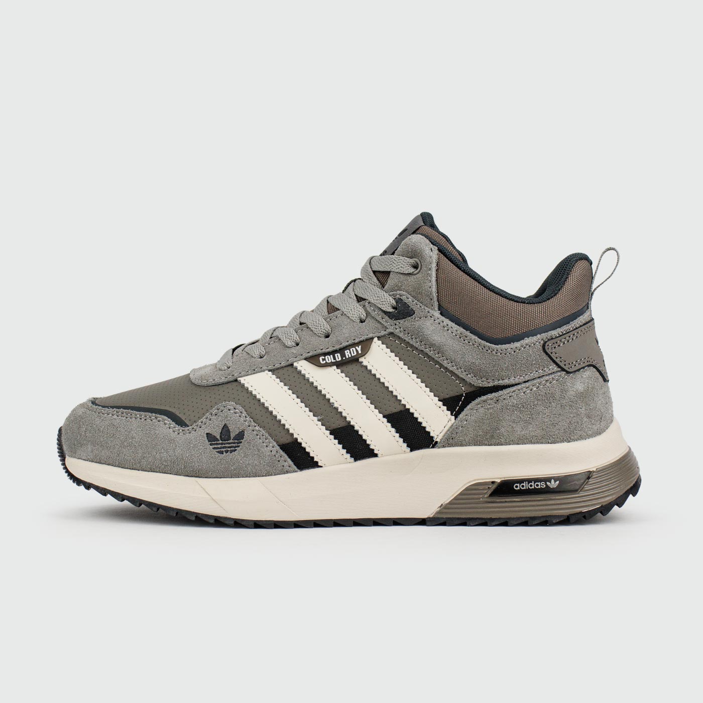 Кроссовки Adidas Retropy F2 Mid Grey / White with Fur Кроссовки Adidas Retropy F2 Mid Grey / White with Fur