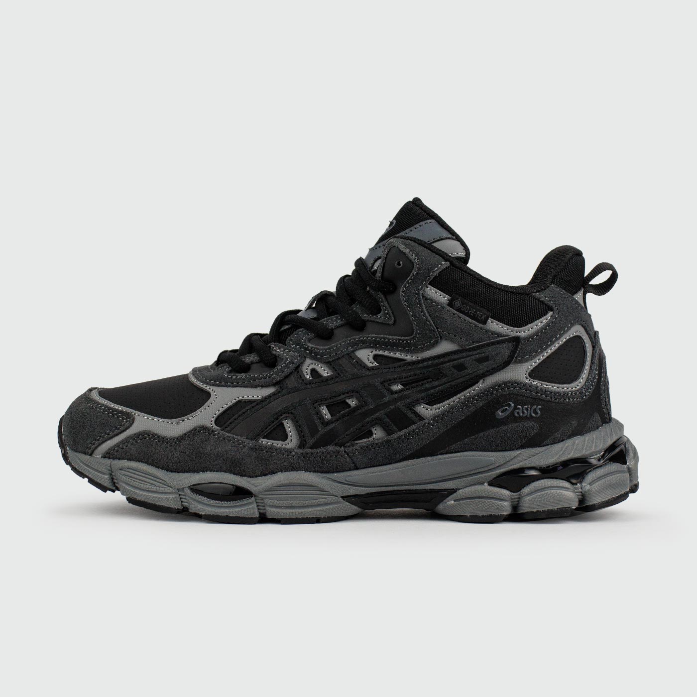 Кроссовки Asics Gel-NYC Mid Black Grey with Fur Кроссовки Asics Gel-NYC Mid Black Grey with Fur