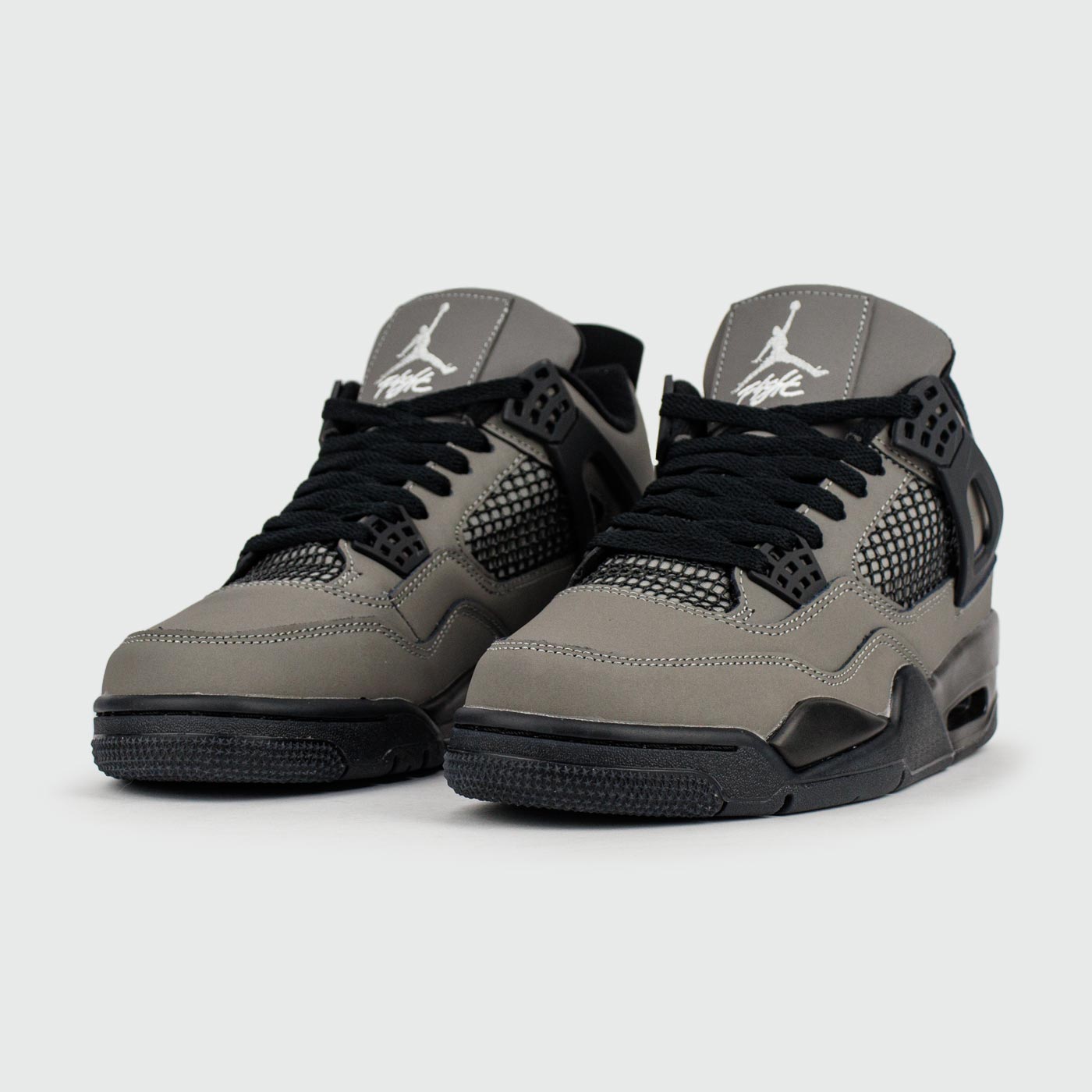 Кроссовки Nike Air Jordan 4 Grey / Black Ftwr. New Кроссовки Nike Air Jordan 4 Grey / Black Ftwr. New