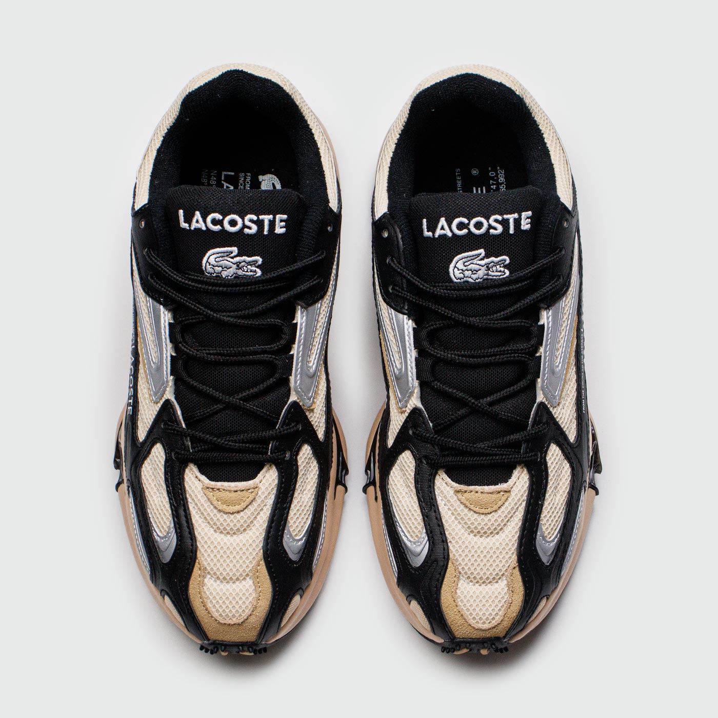 Кроссовки Lacoste LACOSTE L003 2K24 Beige Black Кроссовки Lacoste LACOSTE L003 2K24 Beige Black