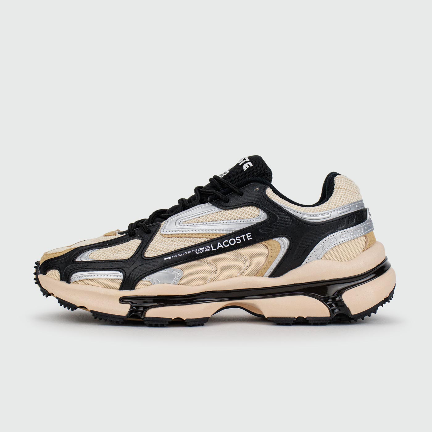 Кроссовки Lacoste LACOSTE L003 2K24 Beige Black Кроссовки Lacoste LACOSTE L003 2K24 Beige Black