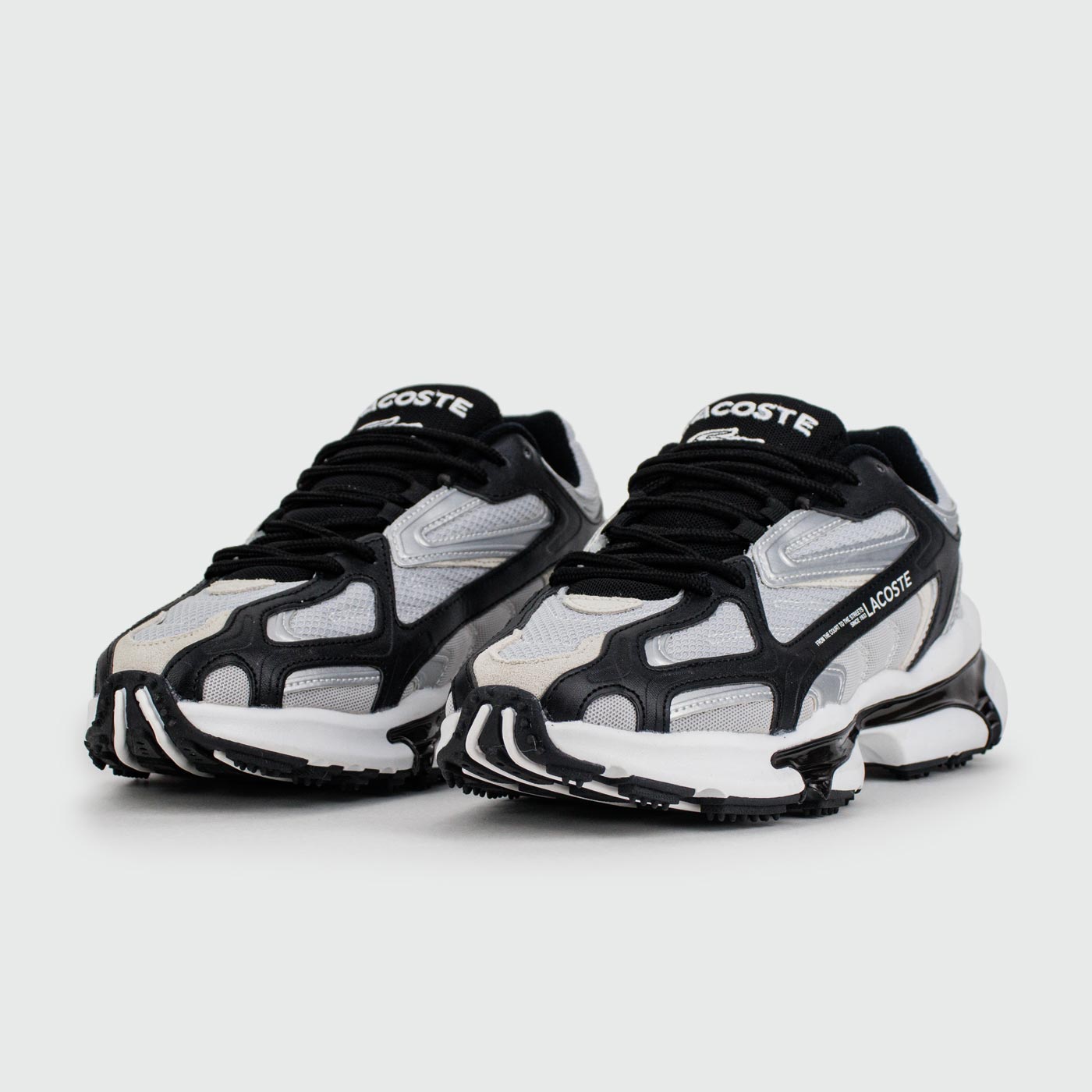Кроссовки Lacoste LACOSTE L003 2K24 Silver Black White Кроссовки Lacoste LACOSTE L003 2K24 Silver Black White