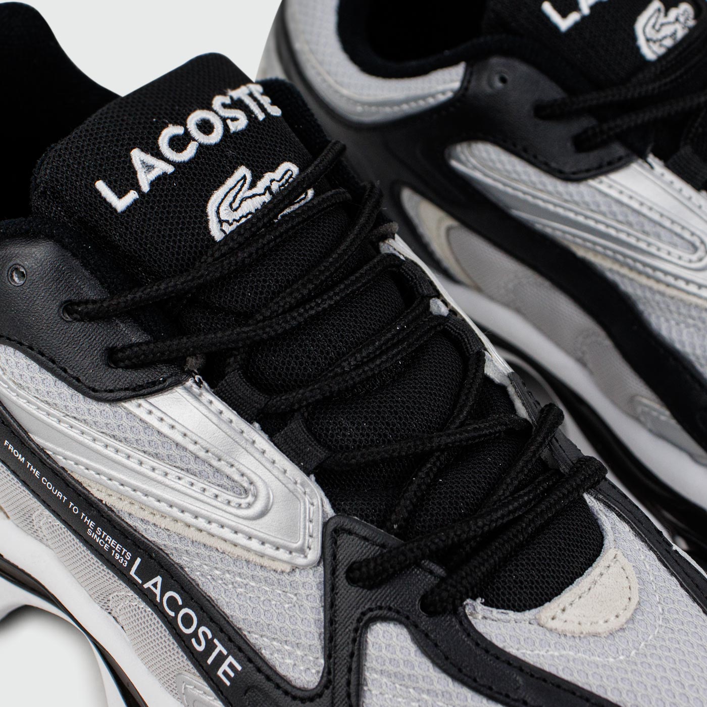 Кроссовки Lacoste LACOSTE L003 2K24 Silver Black White Кроссовки Lacoste LACOSTE L003 2K24 Silver Black White