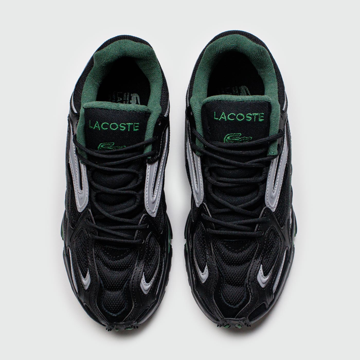 Кроссовки Lacoste LACOSTE L003 2K24 Black Grey Green Кроссовки Lacoste LACOSTE L003 2K24 Black Grey Green