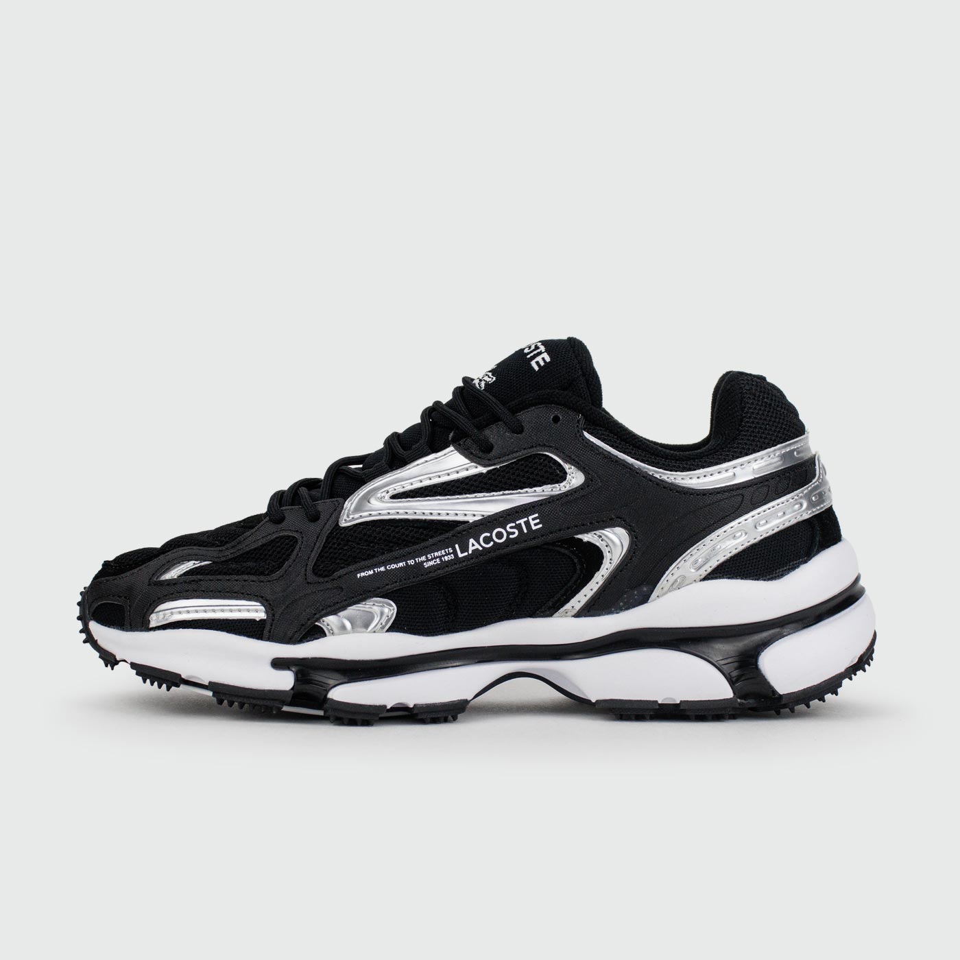Кроссовки Lacoste LACOSTE L003 2K24 Black Silver White Кроссовки Lacoste LACOSTE L003 2K24 Black Silver White