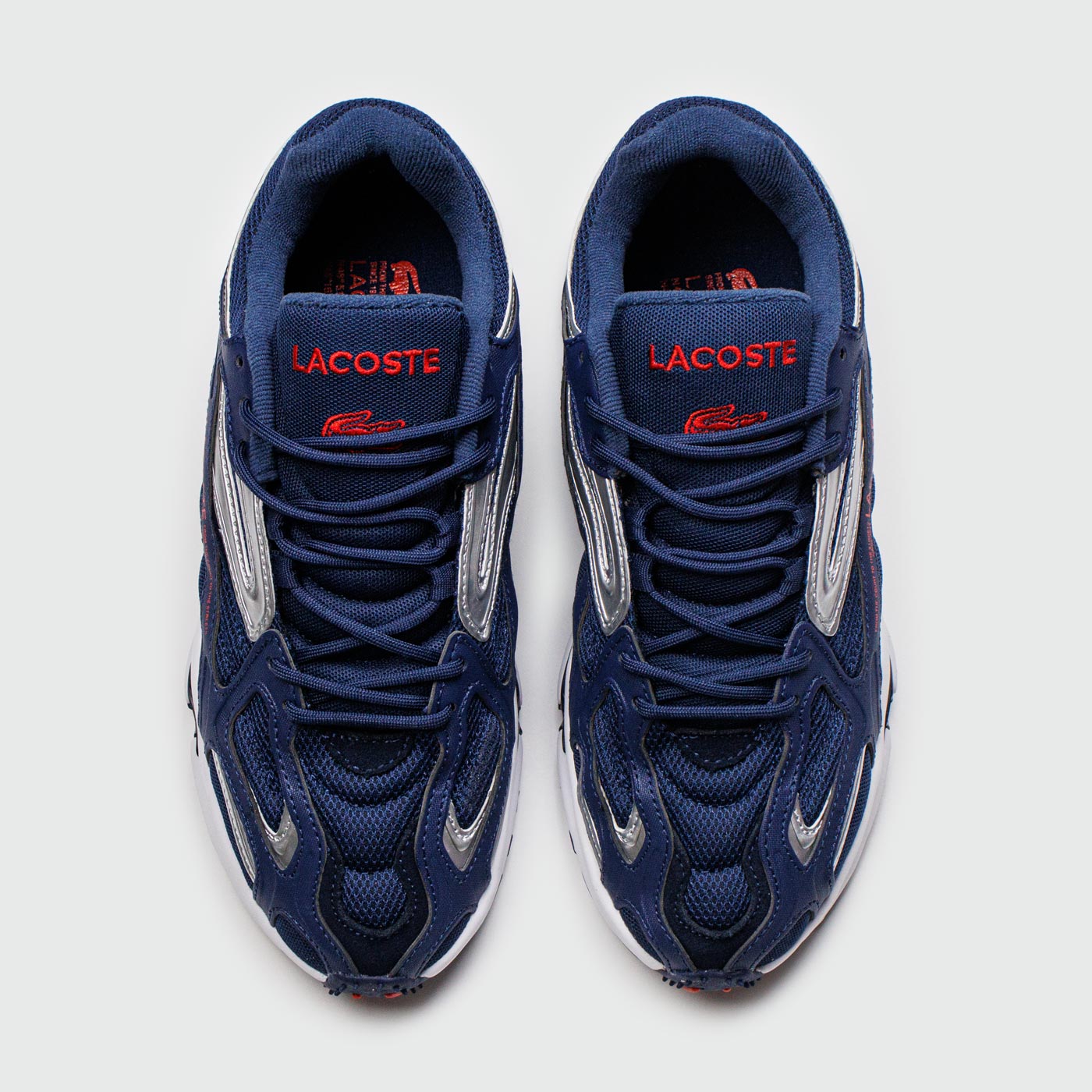 Кроссовки Lacoste LACOSTE L003 2K24 Blue Silver White Кроссовки Lacoste LACOSTE L003 2K24 Blue Silver White