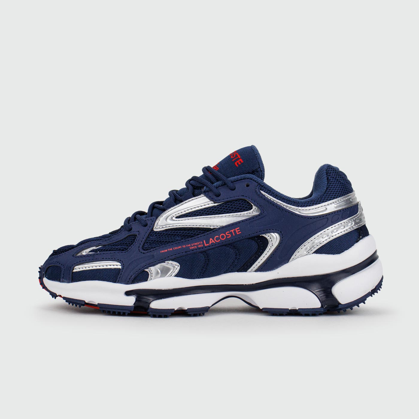 Кроссовки Lacoste LACOSTE L003 2K24 Blue Silver White Кроссовки Lacoste LACOSTE L003 2K24 Blue Silver White