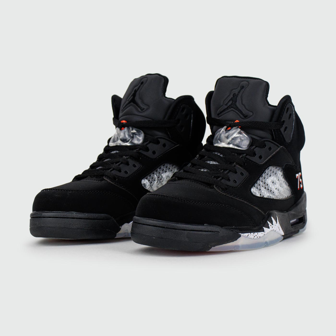 Кроссовки Air Jordan 5 Black Silver x PSG Кроссовки Air Jordan 5 Black Silver x PSG